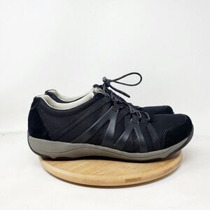 Dansko Henriette Sneaker Womens 40 W WIDE Black Comfort Lightweight Shoes